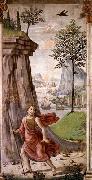 GHIRLANDAIO, Domenico St John the Baptist in the Desert oil on canvas